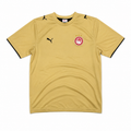 Puma Olympiacos FC Training Jersey Beige Black Size L Vintage Football Shirt