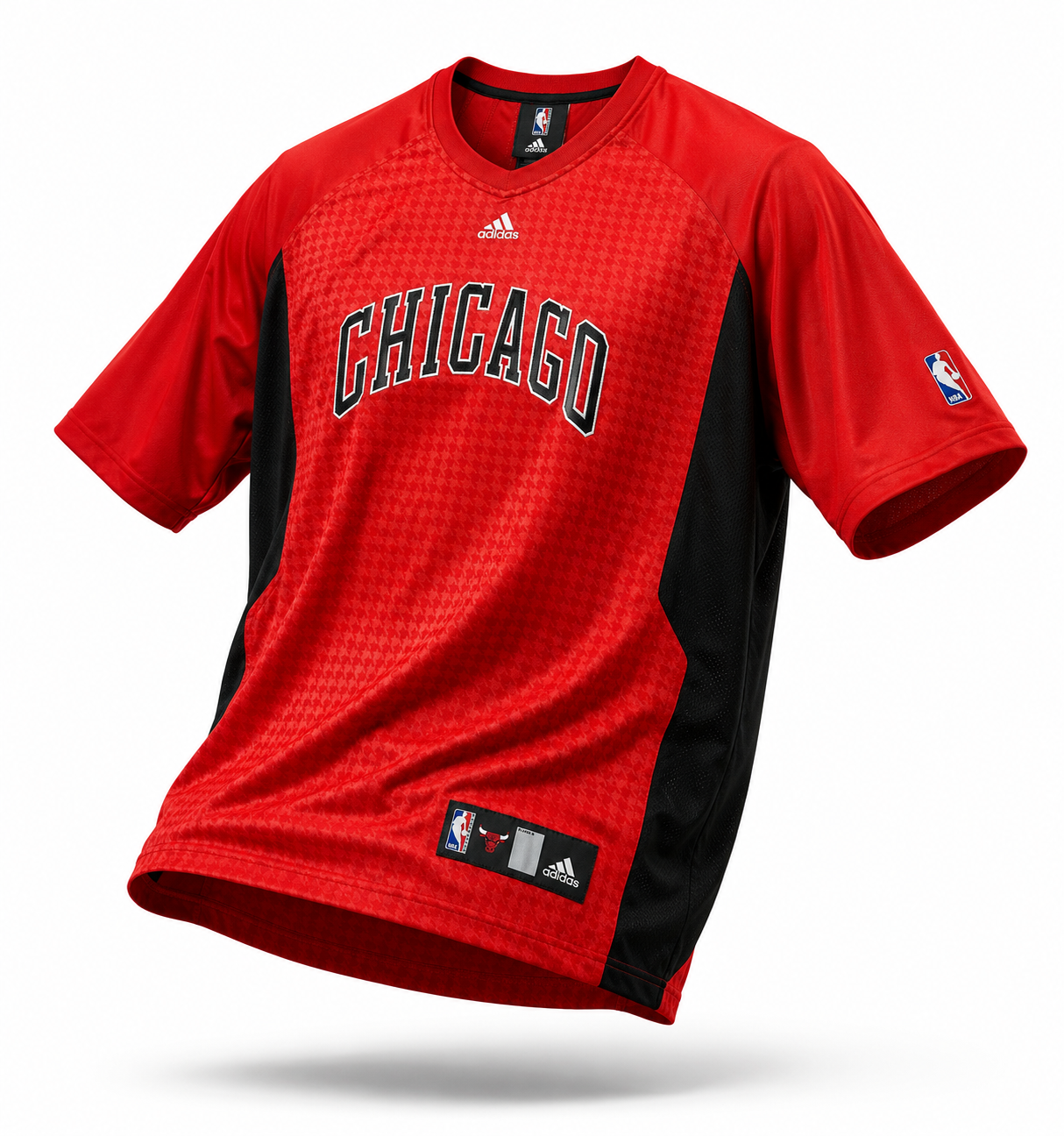 Adidas Chicago Bulls NBA Shooting Shirt Warm Up Jersey Vintage L