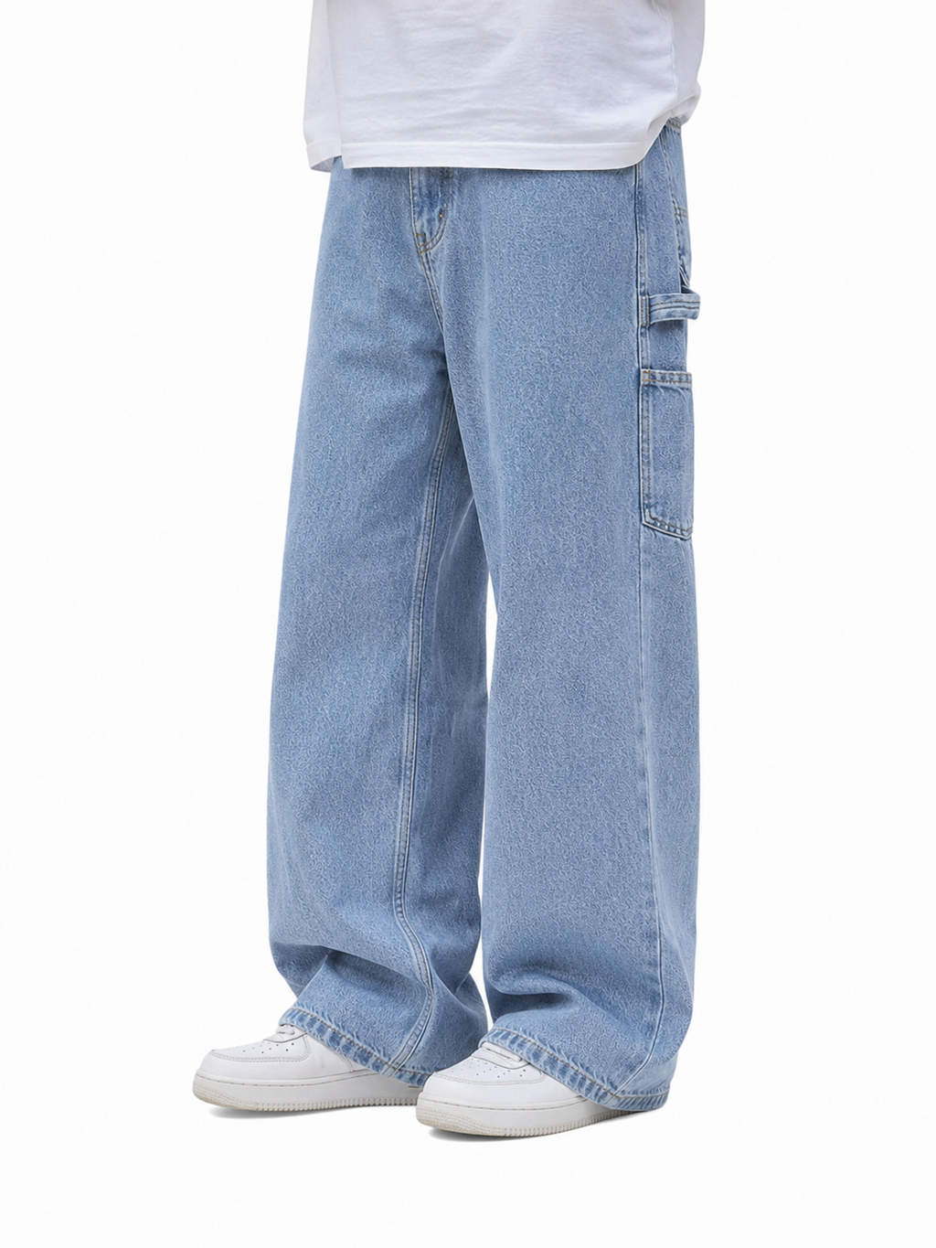 Carhartt Wide Leg Carpenter Jeans Light Wash W28