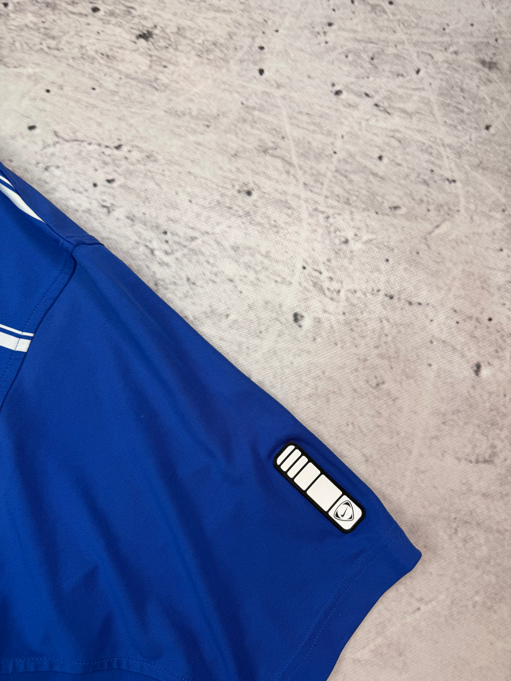 Nike Leeds United Vintage Football Jersey Y2K Blue L