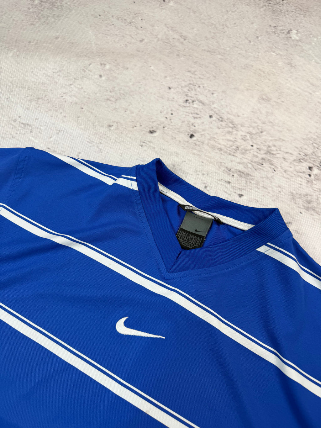 Nike Leeds United Vintage Football Jersey Y2K Blue L