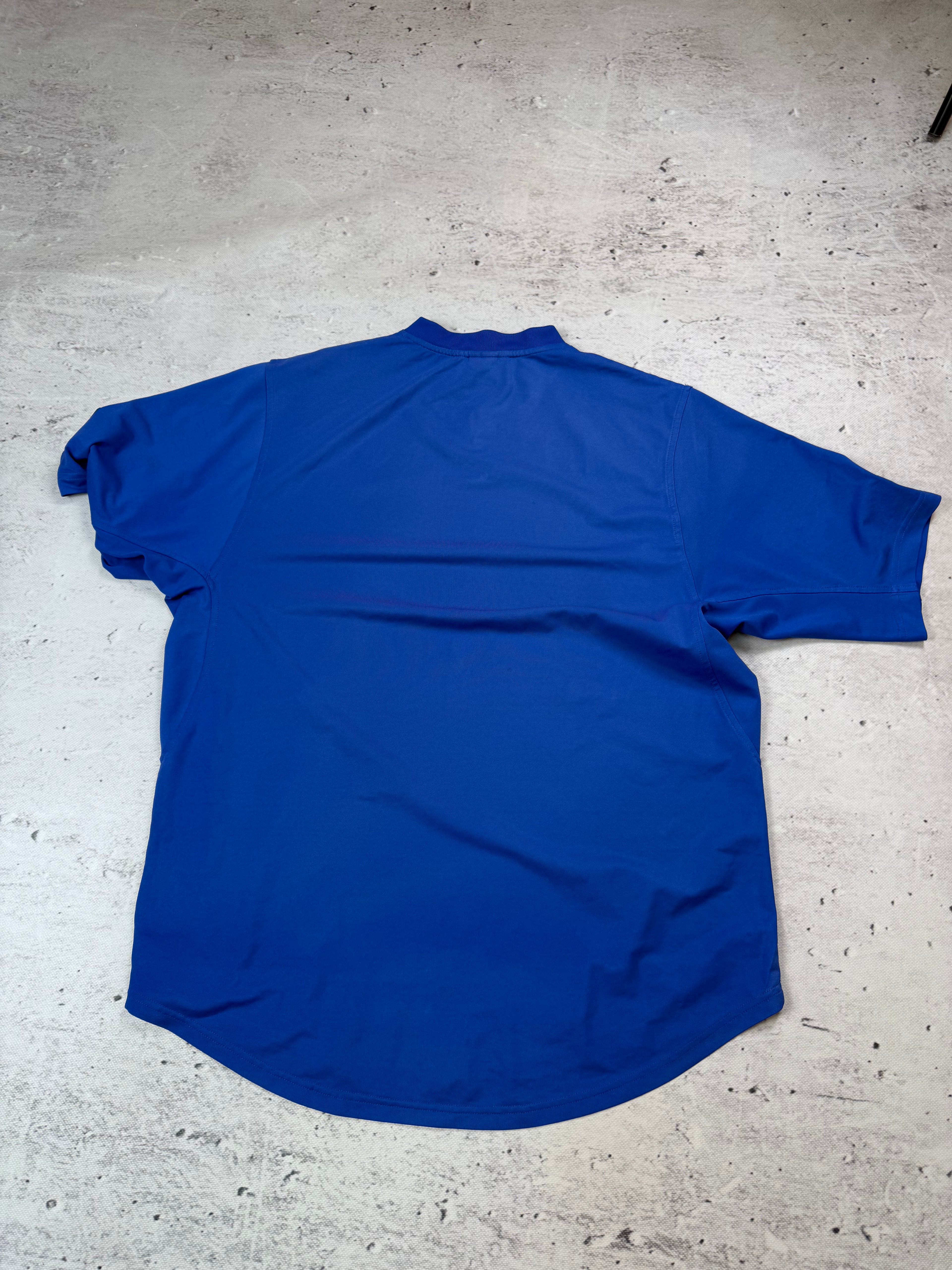 Nike Leeds United Vintage Football Jersey Y2K Blue L