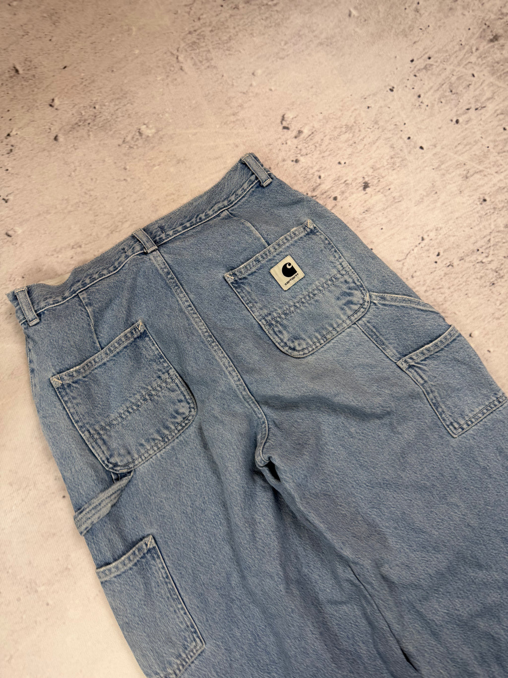 Carhartt Wide Leg Carpenter Jeans Light Wash W28