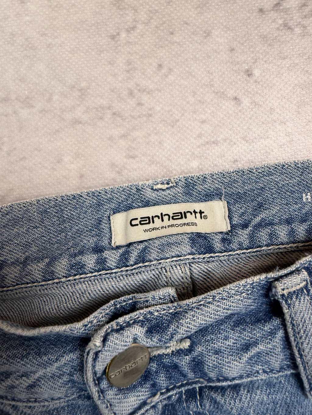 Carhartt Wide Leg Carpenter Jeans Light Wash W28