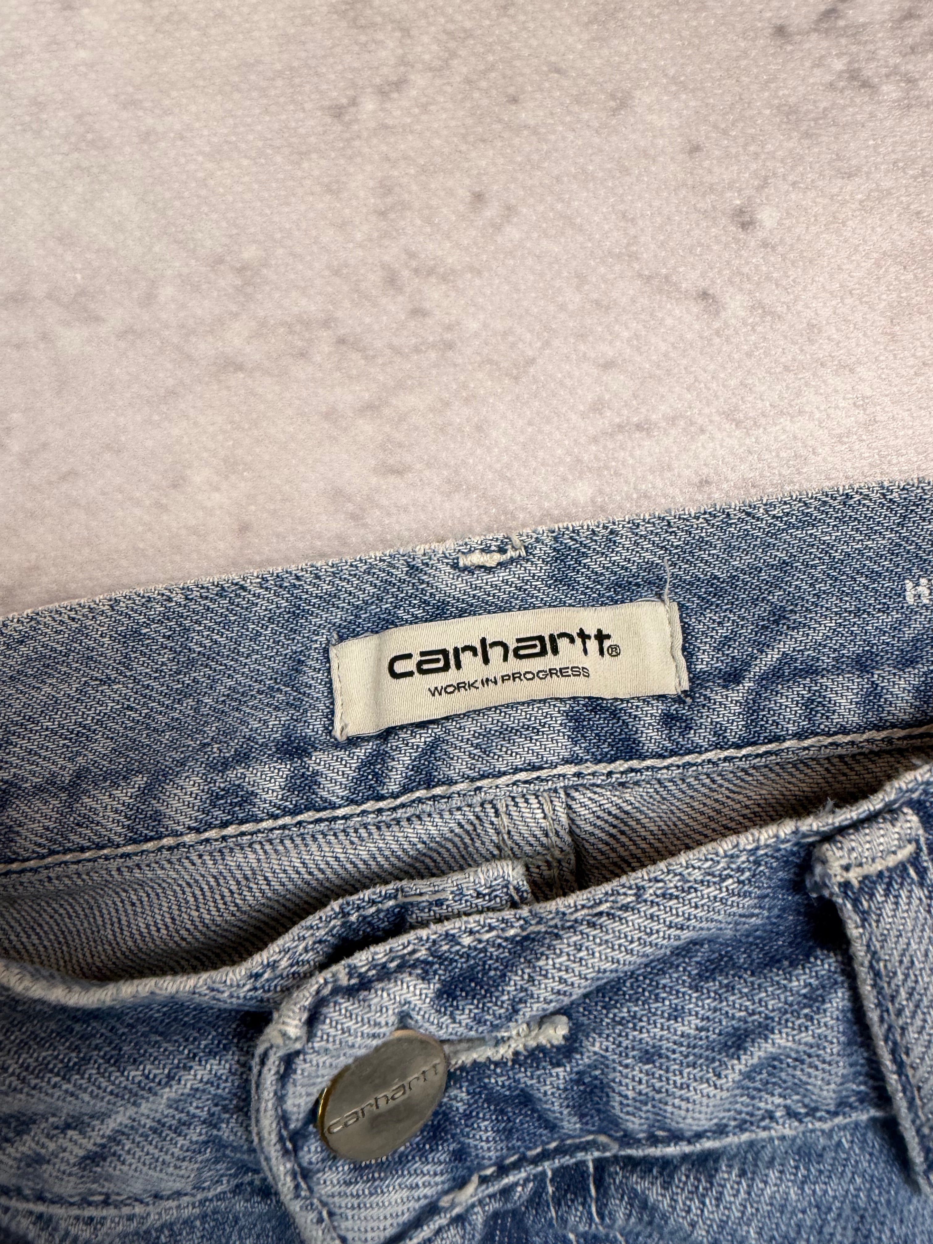 Carhartt Wide Leg Carpenter Jeans Light Wash W28