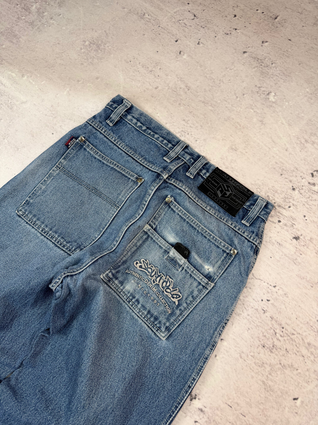 Southpole Baggy Jeans Vintage Y2K Light Wash Denim W31