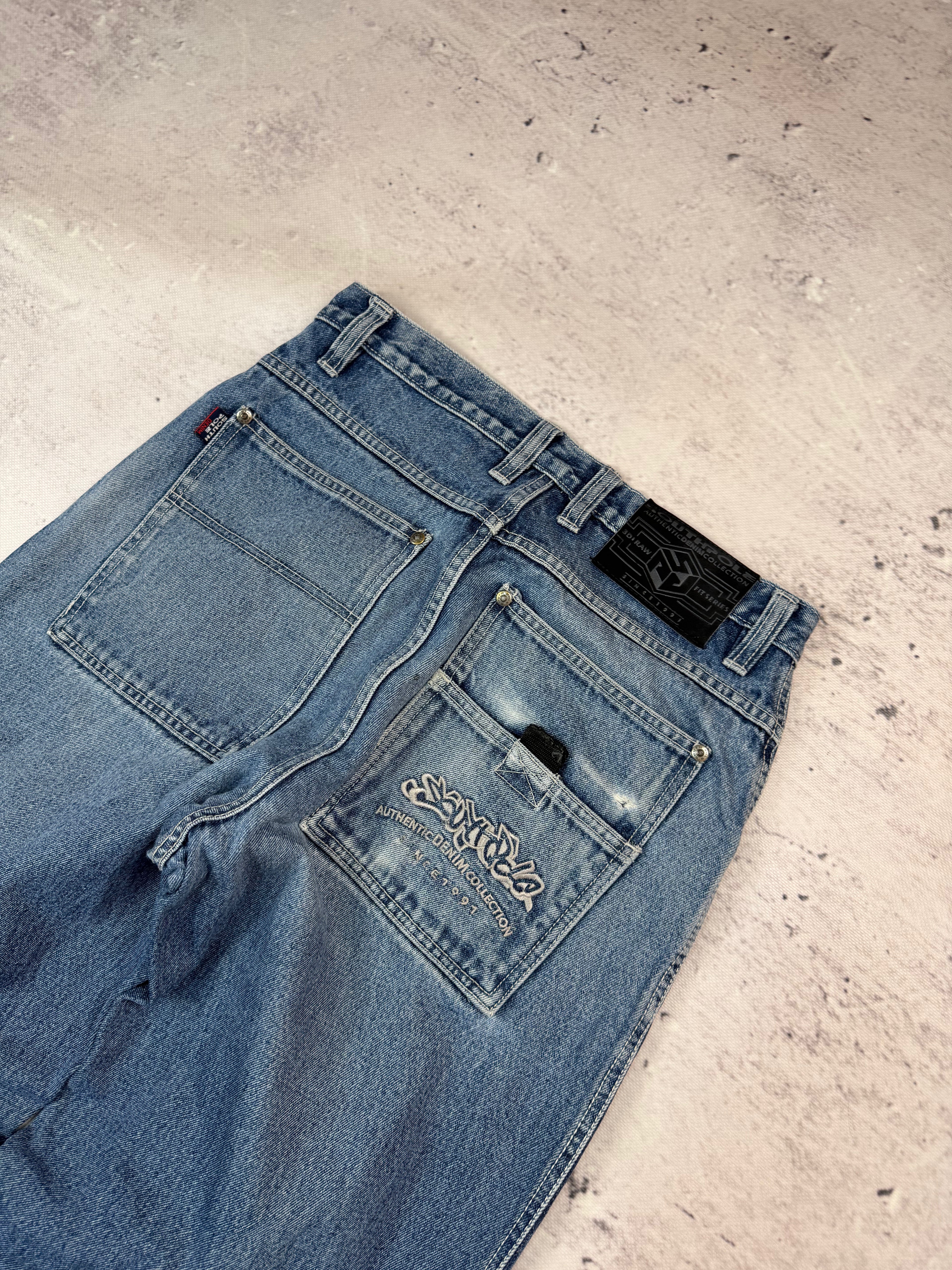 Southpole Baggy Jeans Vintage Y2K Light Wash Denim W31