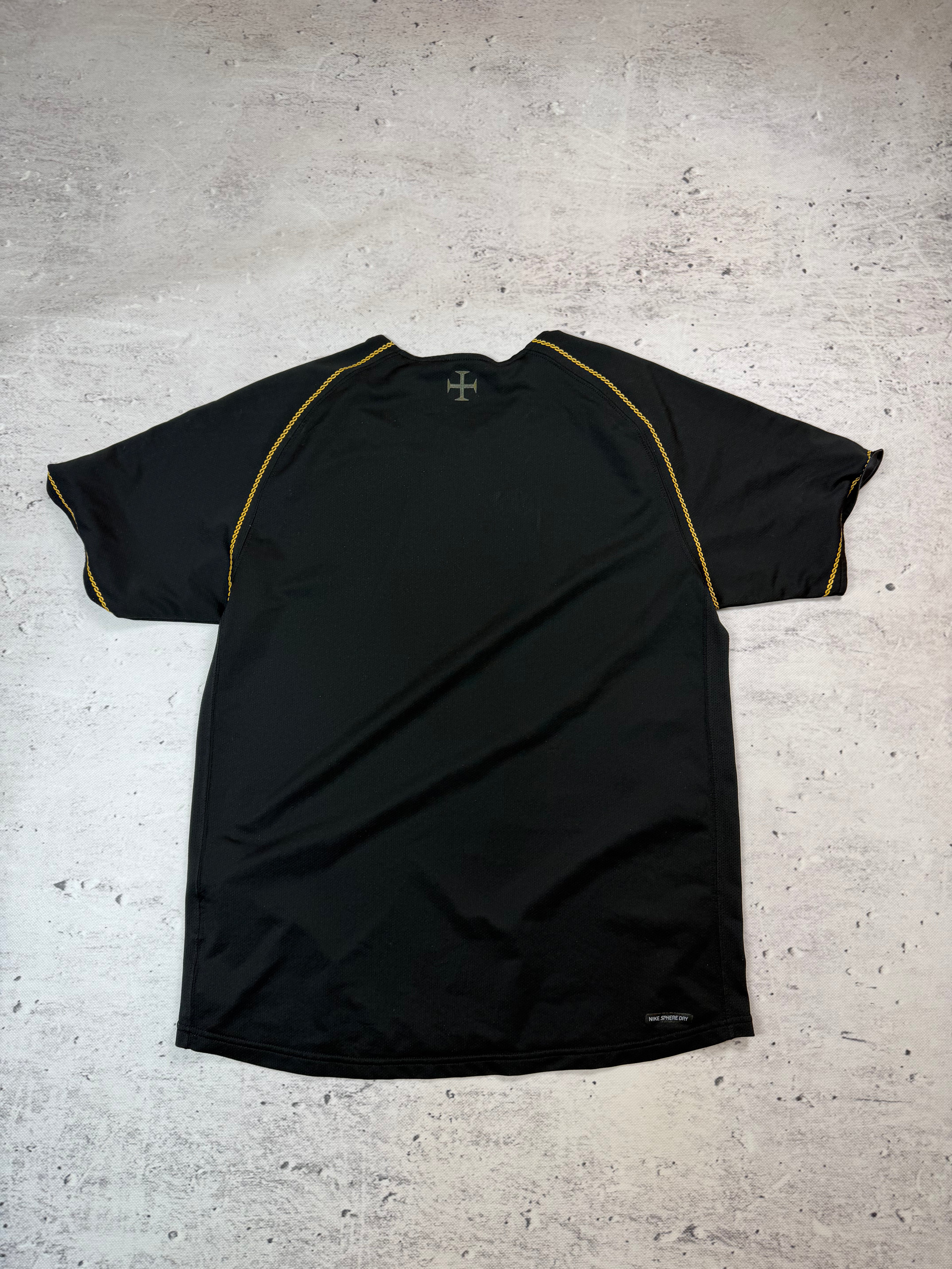 Nike Portugal Football Team Jersey Black Gold 2006 Vintage Size L